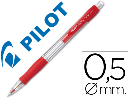 Portaminas Pilot Super Grip 0,5mm. rojo